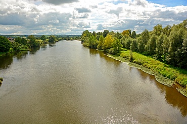 The Loire River in the Saone et Loire department. France, Europe