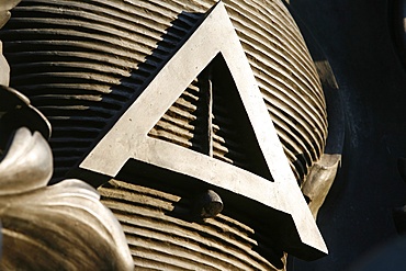 Masonic symbol at the Place de la Nation, Paris, Ile de France, France, Europe