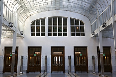 Hall. Postal Office Savings Bank Building by Otto Wagner, Vienna, Austria, Europe