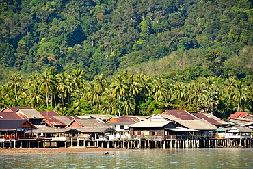 Fishermen's village on Koh Lanta, Thailand, Southeast Asia, Asia