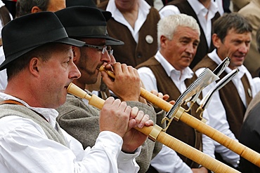 Haute Savoie folk street show, Saint-Gervais, Haute-Savoie, France, Europe