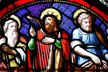 Abraham, David and Joseph, Sainte-Clotilde church, Paris, France, Europe