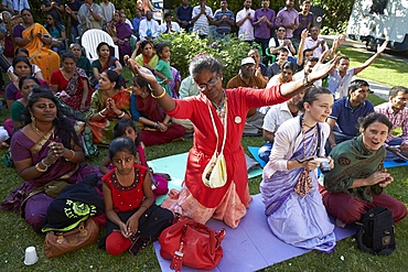 Snaya Yatra festival celebration at ISKCON, Sarcelles, Val d'Oise, France, Europe