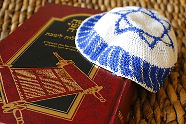 Torah and Kippah, Paris, France, Europe