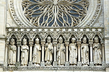 Gallery of Kings restored by Viollet-le-Duc between 1849 and 1861, Amiens Cathedral, UNESCO World Heritage Site, Picardy, France, Europe