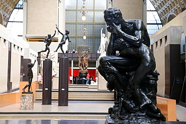 Great Hall of the Musee D'Orsay Art Gallery and Museum, Paris, France, Europe