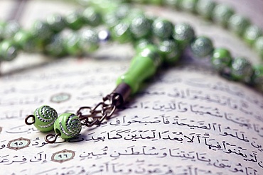 Quran and Tasbih (prayer beads), Haute-Savoie, France, Europe