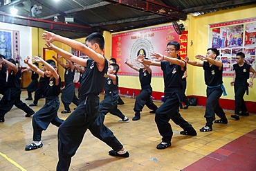 Boys practising martial arts, Ho Chi Minh City, Vietnam, Indochina, Southeast Asia, Asia