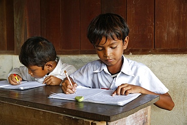 Arrupe Karuna Krom outreach program run by the Catholic Church (Jesuits), a rural school, Battambang, Cambodia, Indochina, Southeast Asia, Asia