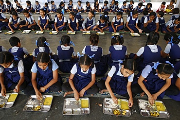 Sandipani Muni School for needy girls run by Food for Life, Vrindavan, Uttar Pradesh, India, Asia