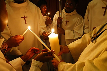 Easter vigil at Le Blanc Mesnil, France, Europe