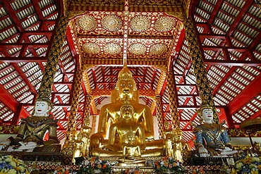 Buddha statues in Wat Suandok, Chiang Mai, Thailand, Southeast Asia, Asia