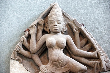 Durga statue from the 10th century, Museum of Cham Sculpture, Danang, Vietnam, Indochina, Southeast Asia, Asia