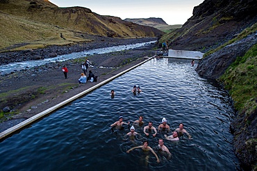 Seljavallalaug hot pool, Iceland, Polar Regions