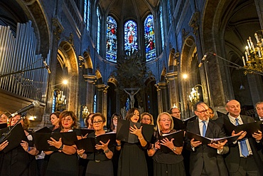 Jewish Choir, Nuit Sacree en l'Eglise Saint-Merry, Paris, France, Europe