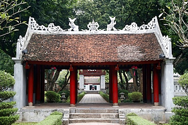 The Temple of Literature, a Confucian temple formerly a center of learning in Hanoi, Vietnam, Indochina, Southeast Asia, Asia