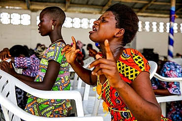 Evangelical church in Lome, Togo, West Africa, Africa