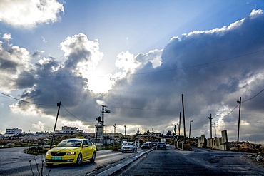 Road in the West Bank, Palestine, Middle East