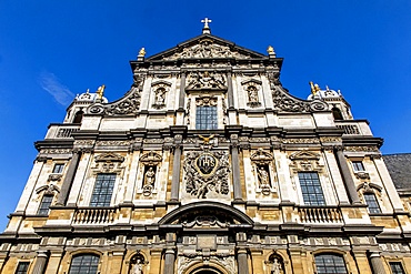 Facade of St. Carolus Borromeus Catholic Church, Antwerp, Belgium, Europe