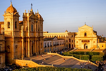 San Nicolo Cathedral, Noto, UNESCO World Heritage Site, Sicily, Italy, Europe