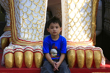 Buddhist temple, Dharmikarama Burmese temple, Penang, Malaysia, Southeast Asia, Asia