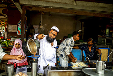 Tea stall in Dediapada, Gujarat, India, Asia