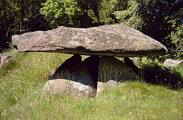 Five thousand year old dolmen in Tanum Kommune, Langdosen, Bohuslan, Sweden, Scandinavia, Europe