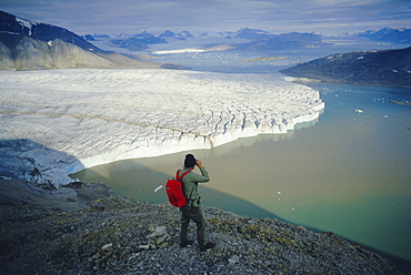 Blomstrand Glacier, Spitsbergen, Svalbard, Norway, Scandinavia, Europe