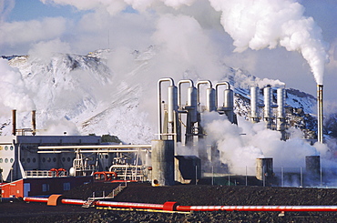 Geo-thermal power plant, Svartsengi, Iceland