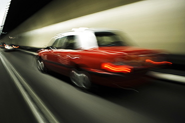 Taxi, Nathan Road, Hong Kong, China, Asia