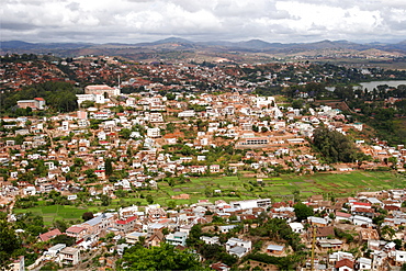 View over Tana, from the hill of the Queen Mother, Madagascar, Africa