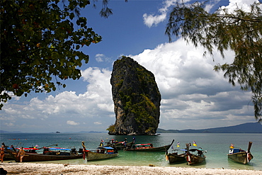 Hat Tham Phra Nang beach in the Gulf of Krabi, Thailand, Southeast Asia, Asia