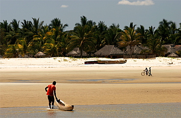 The beach of Morondava, Madagascar, Africa