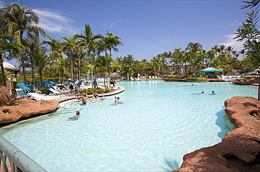 View of a pool of the Atlantis Complex on Paradise Island, Bahamas, West Indies, Caribbean, Central America