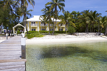 A traditional wooden colonial house on Great Abaco Island, Bahamas, West Indies, Caribbean, Central America