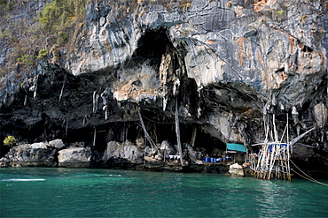 Some people still live in caves on some islands around Krabi, Thailand, Southeast Asia, Asia