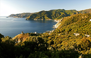 Along the coast of Cap-Corse, Corsica, France, Mediterranean, Europe