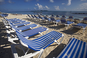 A beach on Nassau Island, Bahamas, West Indies, Caribbean, Central America