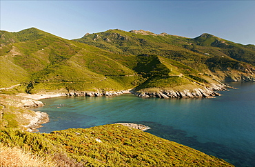 Along the coast of Cap-Corse, Corsica, France, Mediterranean, Europe