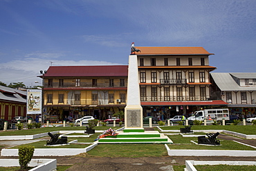 The city center of Cayenne, French Guiana, South America