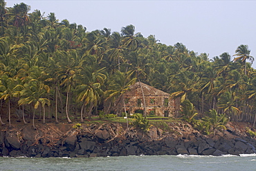 View of Ile Royale, the main island of the Iles du Salut, French Guiana, South America