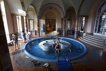 The thermal station of the small town of Luxeuil-les-Bains, Franche Comte, France, Europe