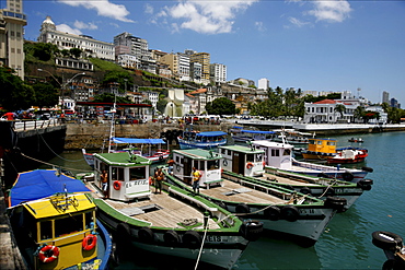 On the harbour of Salvador de Bahia, Brazil, South America