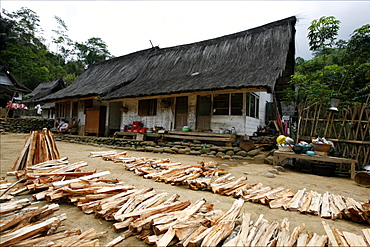 A typical house in a Sundanese village close to Jogjakarta, Java, Indonesia, Southeast Asia, Asia