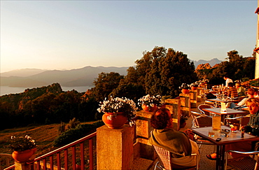 Hotel les Roches Rouges in the Calanches of Piana, Corsica, France, Europe