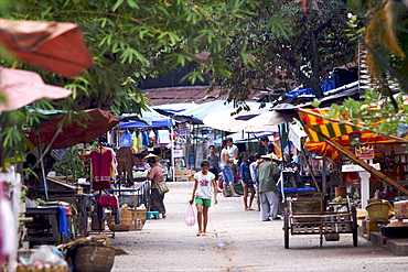 At the market of Luang Prabang, Laos, Indochina, Southeast Asia, Asia