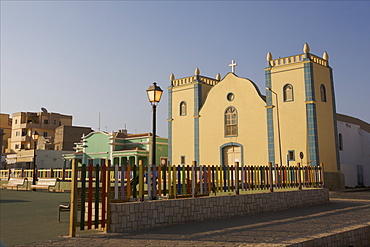 At the harbour of Sal Rei, capital of Boa Vista, Cape Verde Islands, Atlantic, Africa