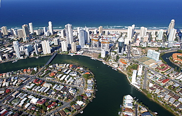 The Gold Coast and Surfers Paradise, Queensland, Australia, Pacific