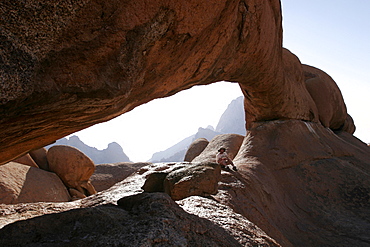 The Spitzkoppe rocks, monoliths in the center of Damaraland, Namibia, Africa