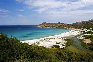 Agriates desert and the Ostriconi beach, Balagne, Corsica, France, Mediterranean, Europe